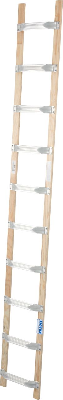 DachLeiter mit 10 Sprossen aus Alu und Holz DachLeiter mit 10 Sprossen aus Alu und Holz