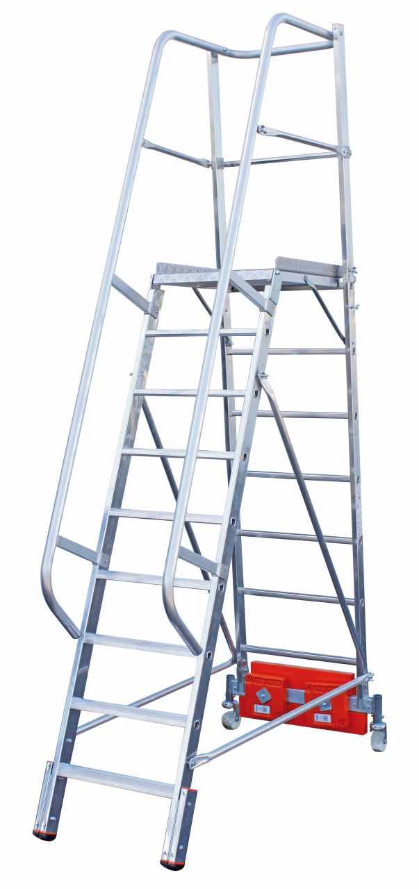 Podestleiter Vario kompakt, 10 Stufen