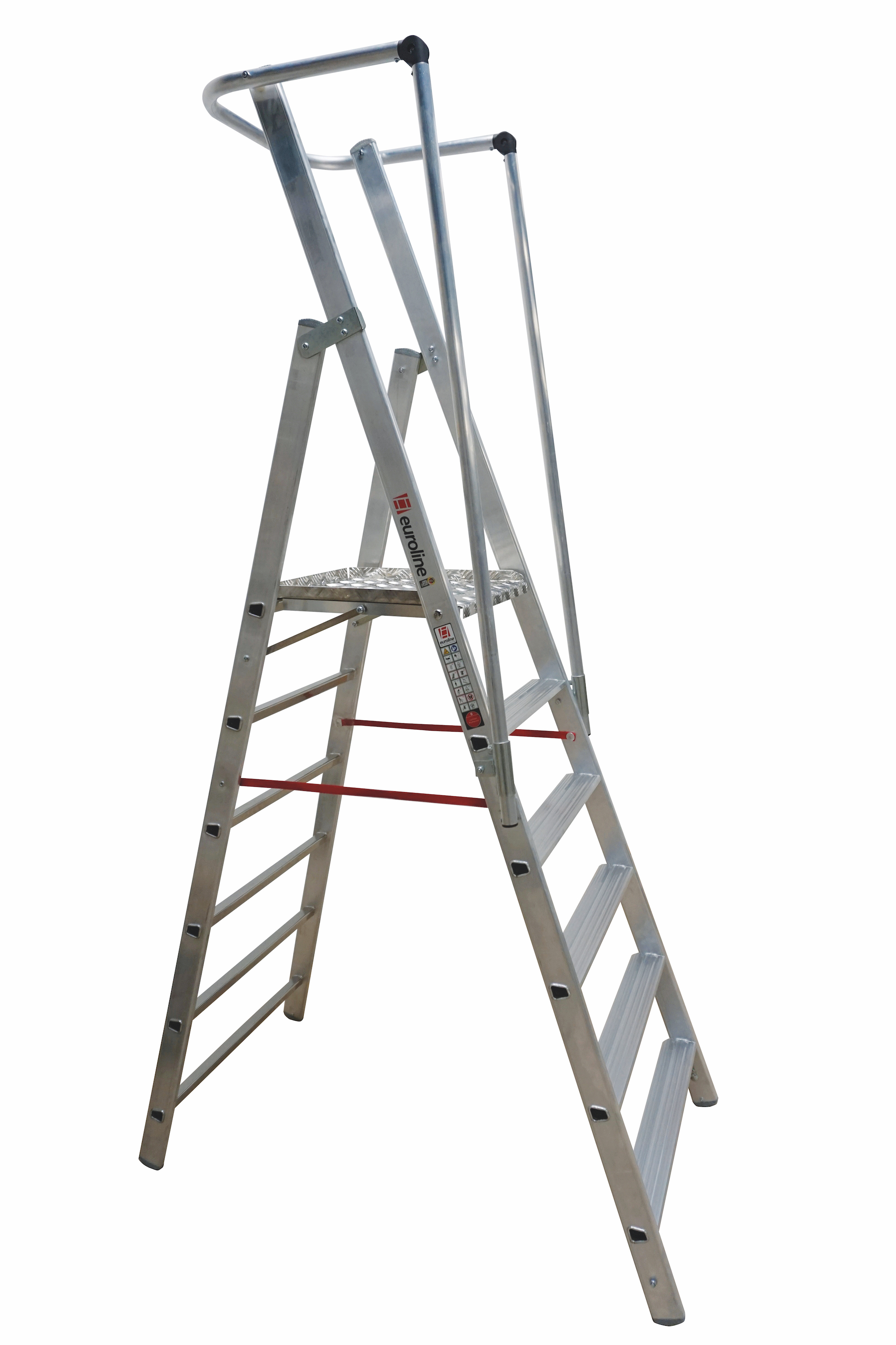 WORK line Leichte Alu – Plattformleiter, 6 Stufen