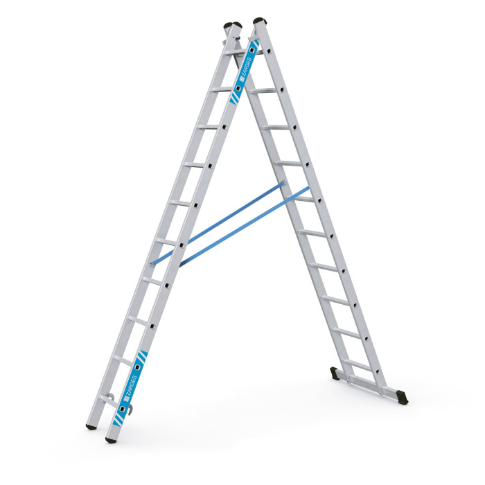 Combimaster Plus X, Gebördelte Mehrzweckleiter, 2-teilig, 2x12 Sprossen Combimaster Plus X, Gebördelte Mehrzweckleiter, 2-teilig, 2x12 Sprossen