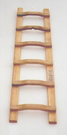 Dachdeckerleiter geleimt+Holzschrauben, 8 Sprossen, 2,38m lang