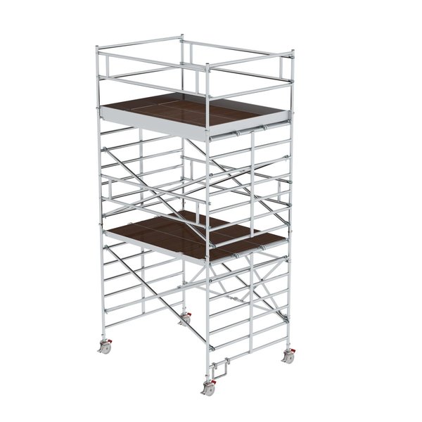 Aluminium-Klappgerüst mit Dreifach-Plattform, Standhöhe 4,47 m Aluminium-Klappgerüst mit Dreifach-Plattform, Standhöhe 4,47 m