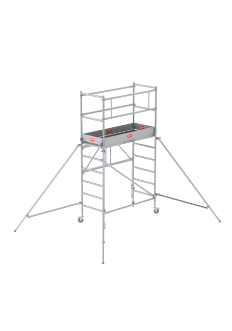 RS TOWER 34 Zimmergerüst - 5.80 m Arbeitshöhe - 0.75 m breit - 1.65 m Holzplattform - Streben