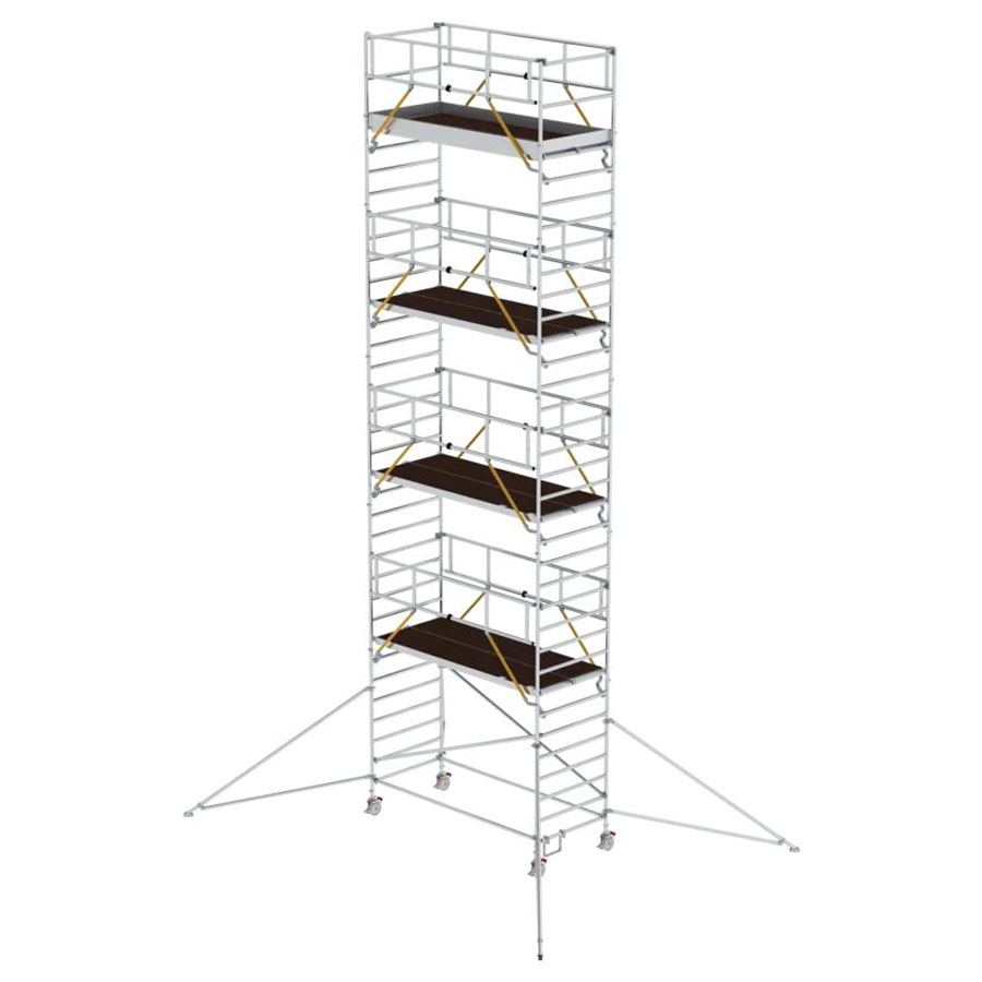 Rollgerüst SG mit Ausleger und Doppelplattform Plattformgröße 3,00 x 1,35 m, Arbeitshöhe 8,43 m