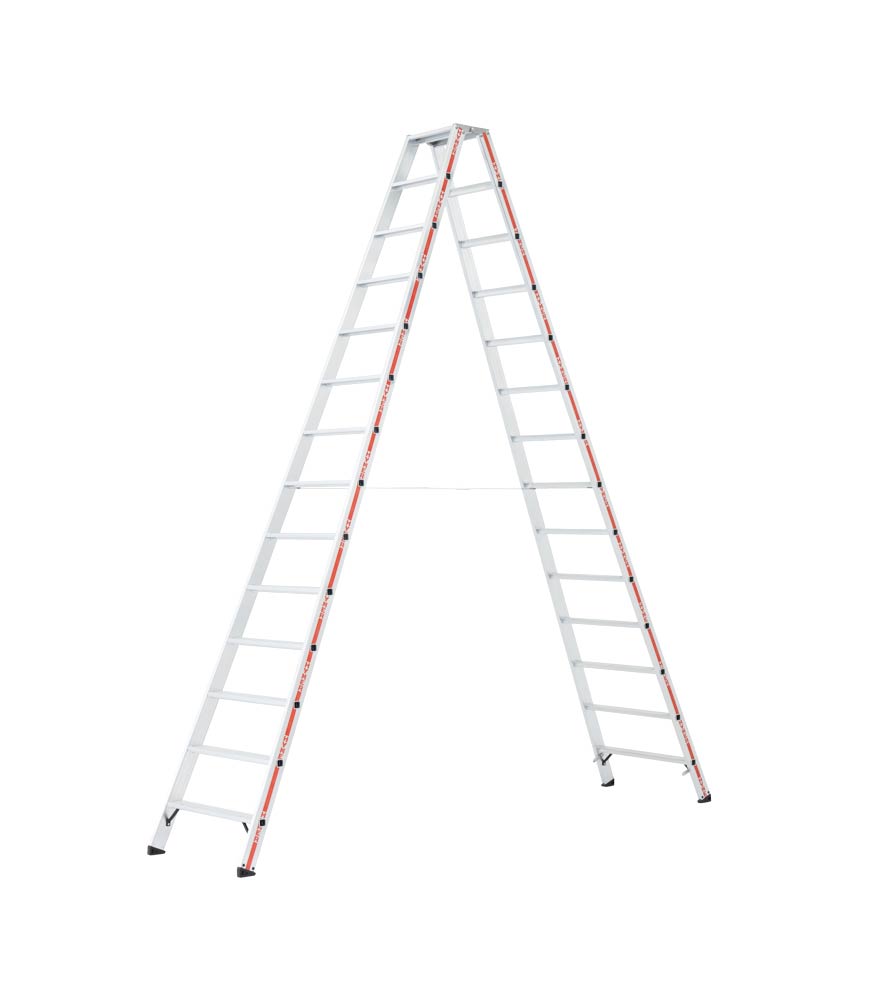 Stufenstehleiter, beidseitig begehbar - 2x4 Stufen